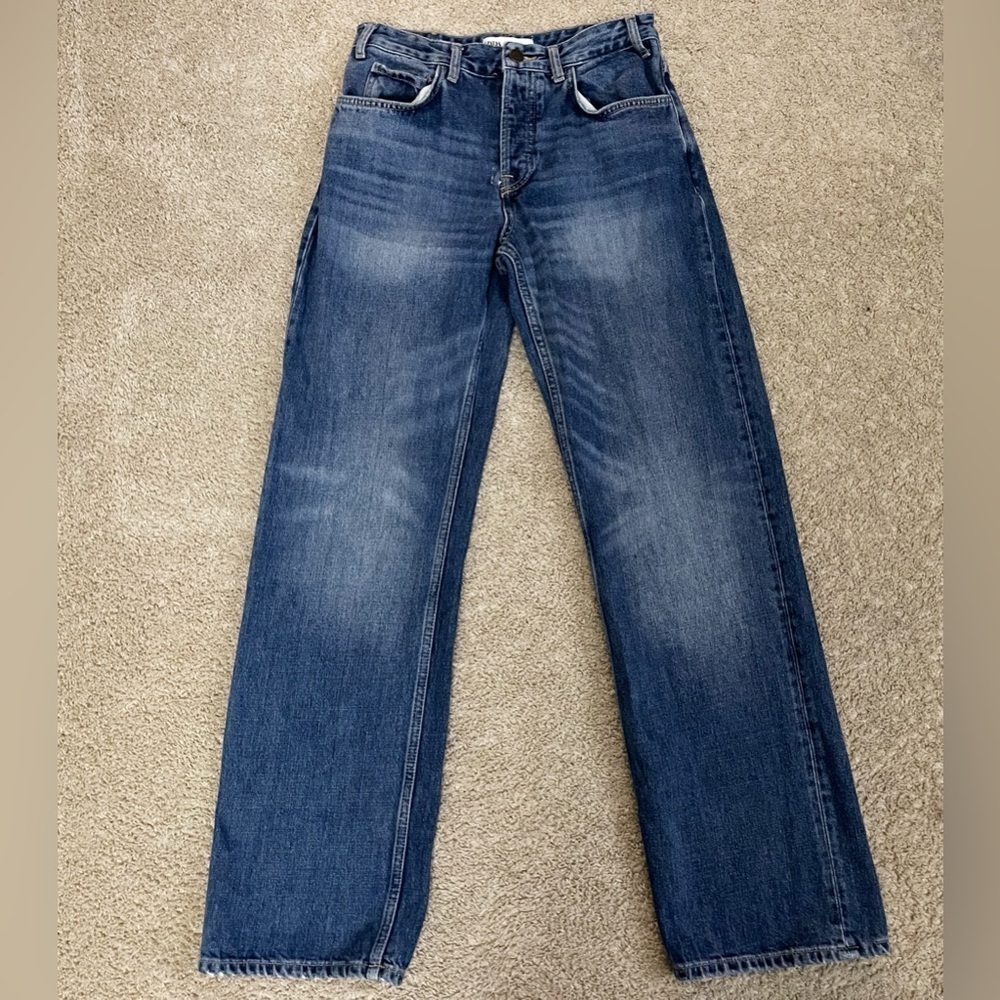 Zara Women's Straight Blue Jeans